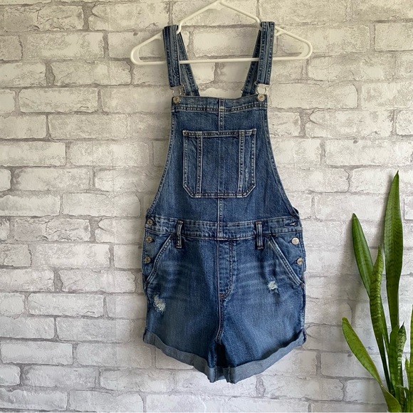 Silver Jeans Co. Denim Shortalls Size Small/Medium - Picture 16 of 16